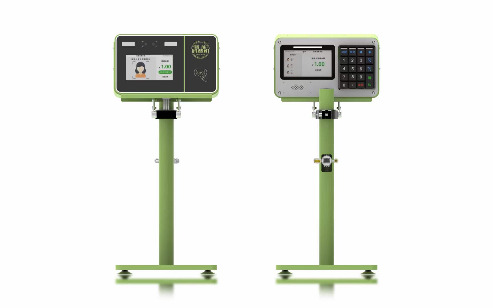興邦人臉消費(fèi)機(jī)，刷臉支付售飯機(jī)